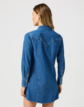 Damska Sukienka Jensowa Wrangler Reg Denim Dress 112356498 W9M7018373